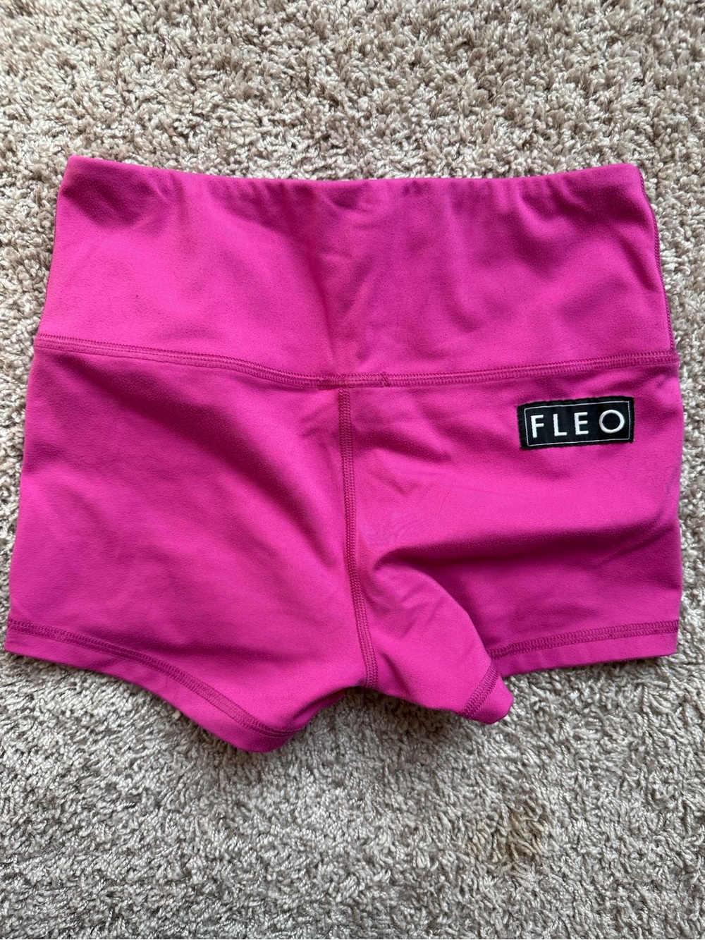 High Rise Fleo Shorts - Picture 2 of 4
